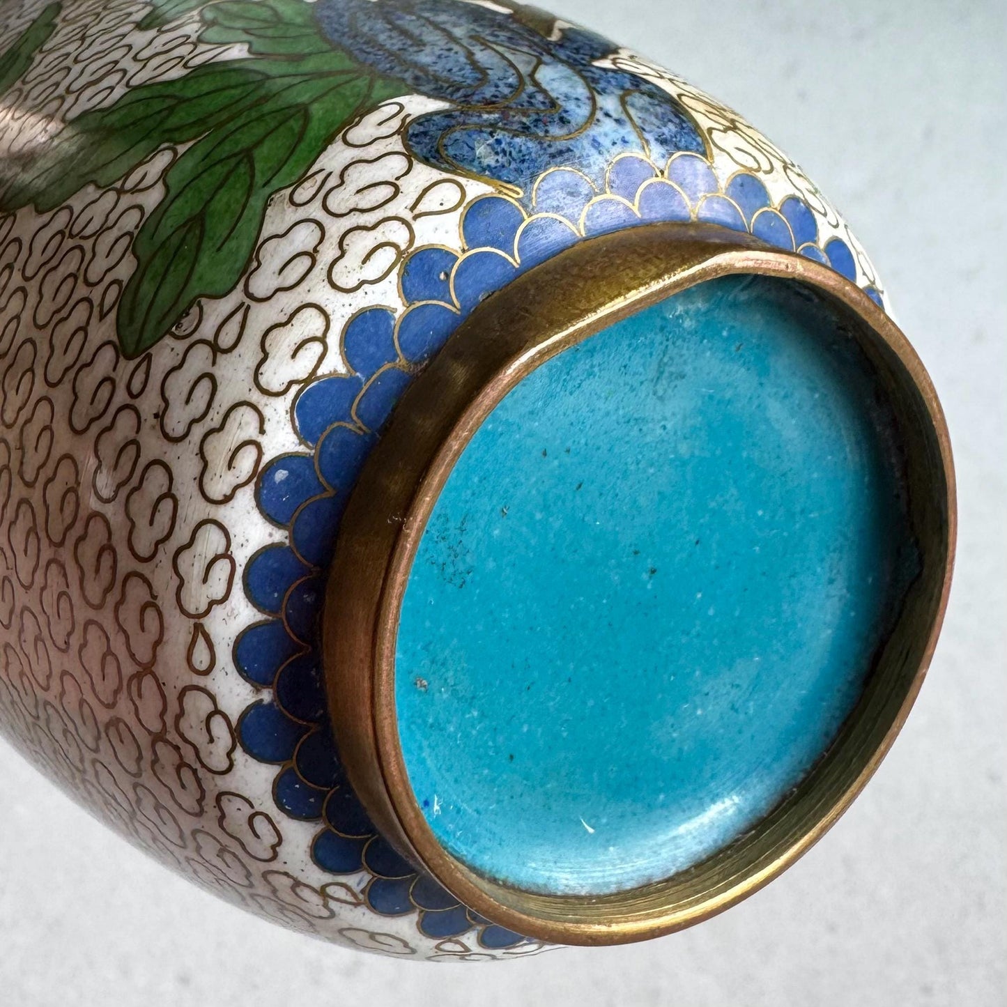 Vintage Chinese Cloisonne Vases (#C1) - Set of 2