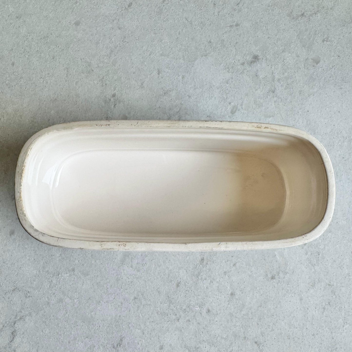 Vintage Napoleon Capodimonte Hand Painted Garden Harvest Butter Dish with Lid