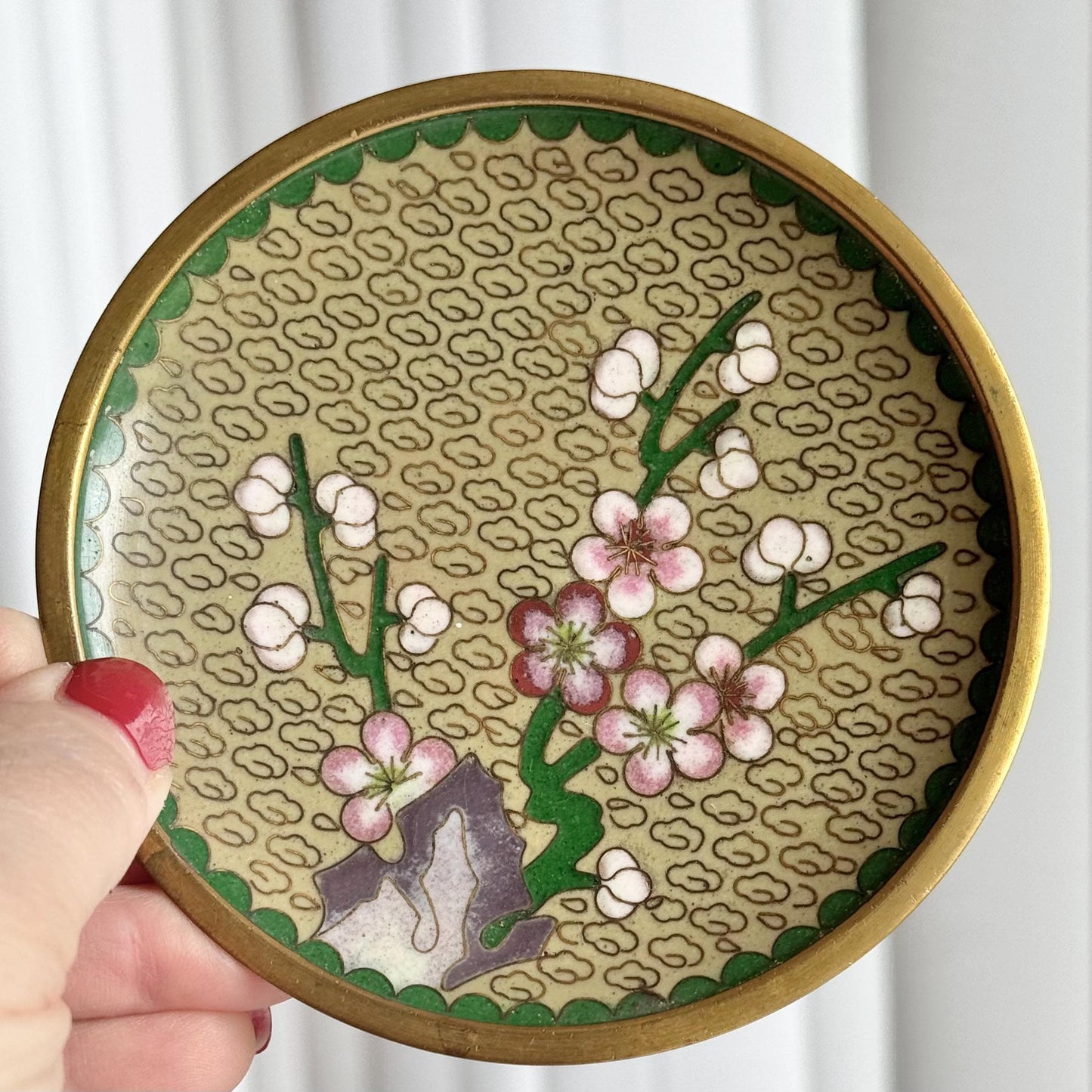 Vintage Chinese Cloisonne Dishes - Set of 2