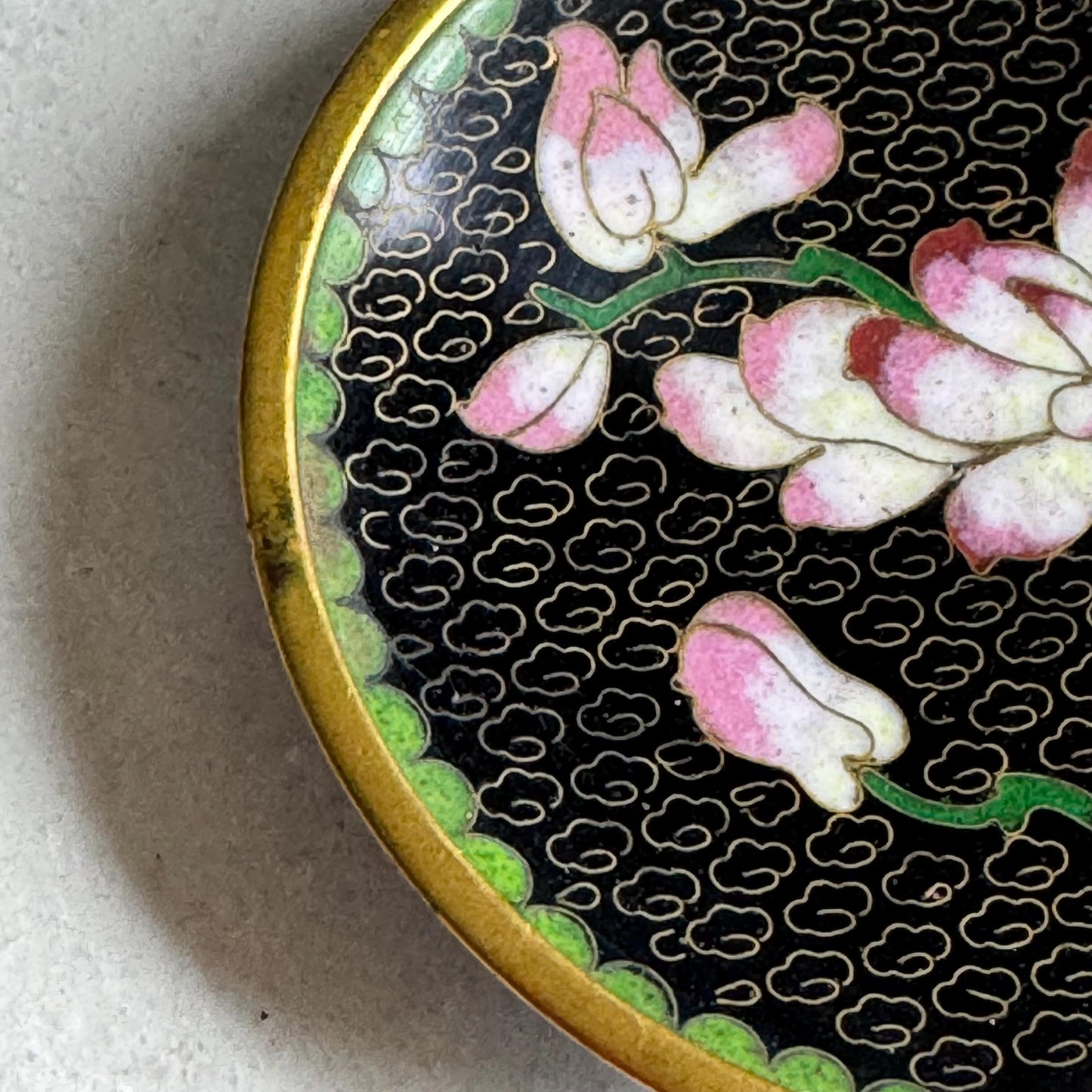 Vintage Chinese Cloisonne Dishes - Set of 2