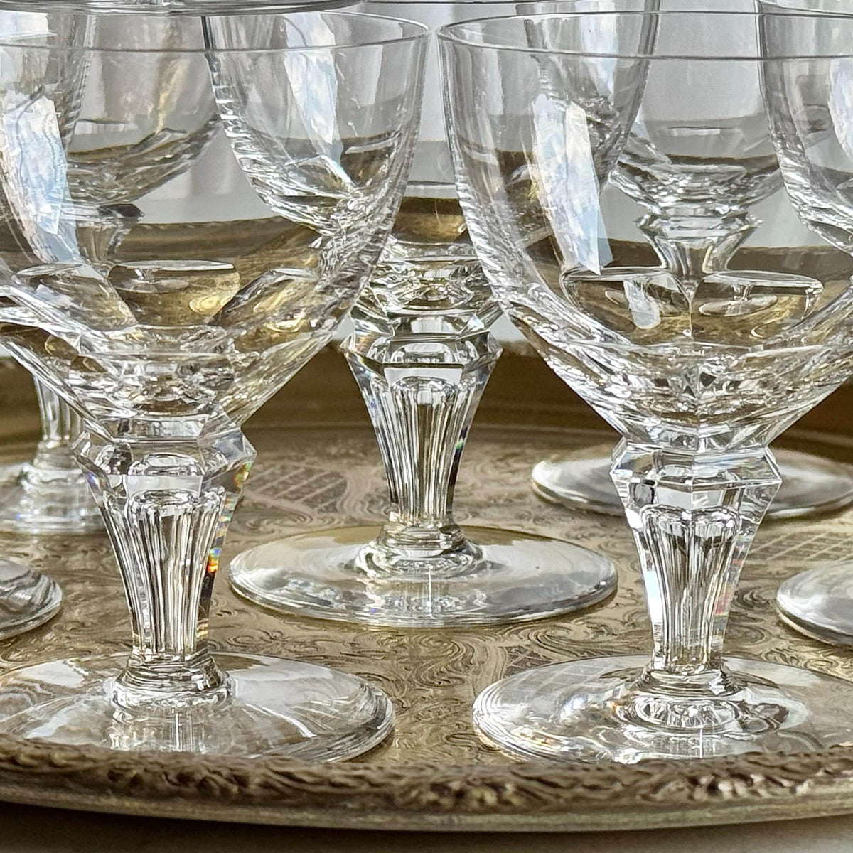 Vintage Royal Leerdam - Netherlands Queen Juliana Glasses - Set of 10