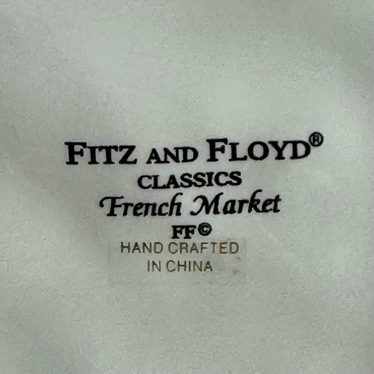 Vintage Fitz & Floyd French Market Divided Serving Platter (18" x 13")