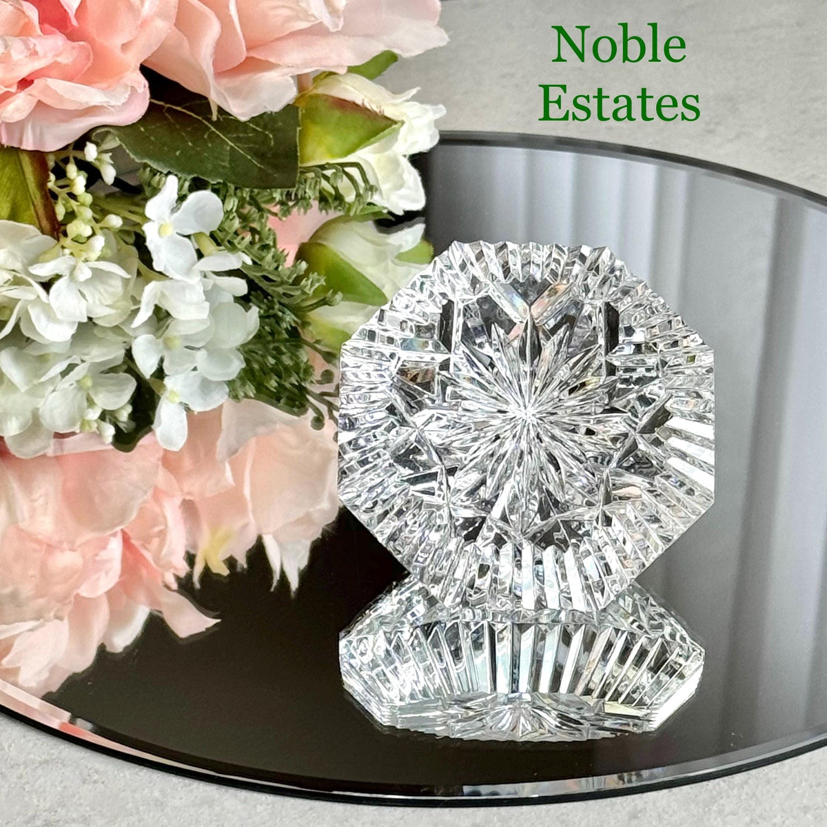 Vintage Waterford Crystal Lismore Diamond Paperweight