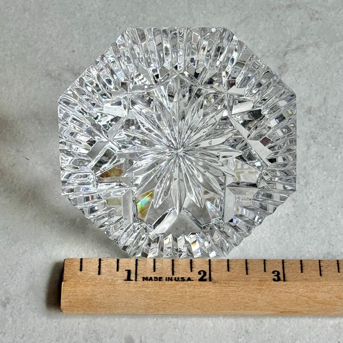 Vintage Waterford Crystal Lismore Diamond Paperweight