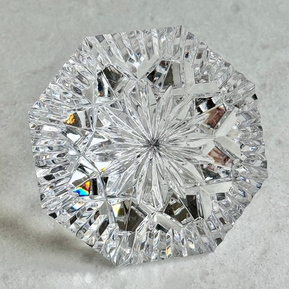 Vintage Waterford Crystal Lismore Diamond Paperweight