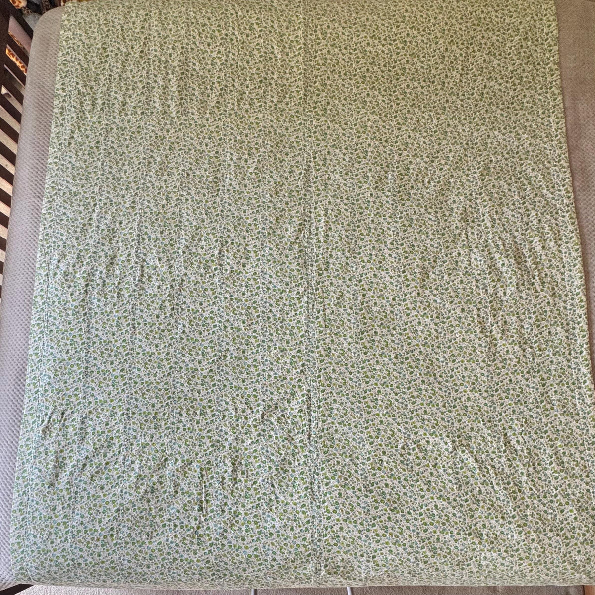 Vintage Hand Tied Patchwork Quilt - Approx. 62 in. x 80 in.