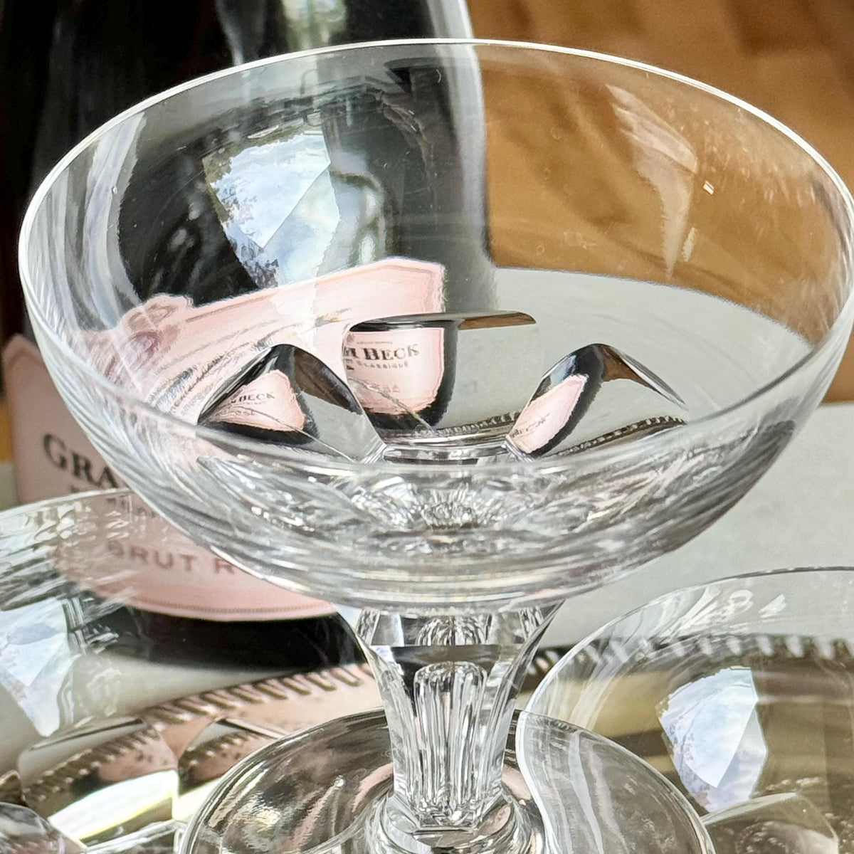 Vintage Royal Leerdam - Netherlands Queen Juliana Glasses - Set of 7 Coupes