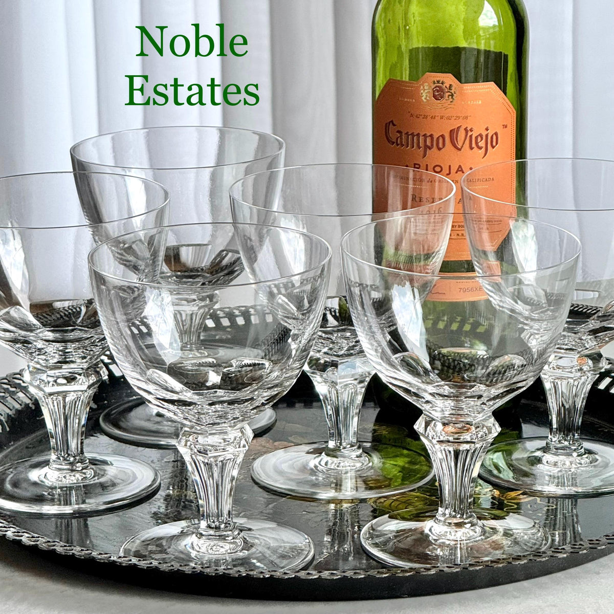 Vintage Royal Leerdam - Netherlands Queen Juliana Glasses - Set of 7 Goblets