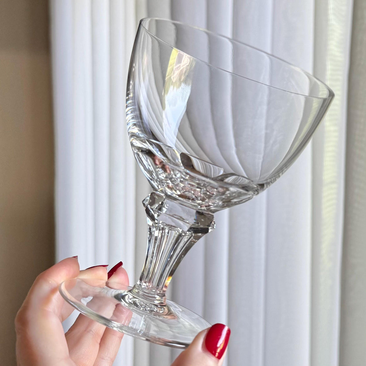 Vintage Royal Leerdam - Netherlands Queen Juliana Glasses - Set of 7 Goblets