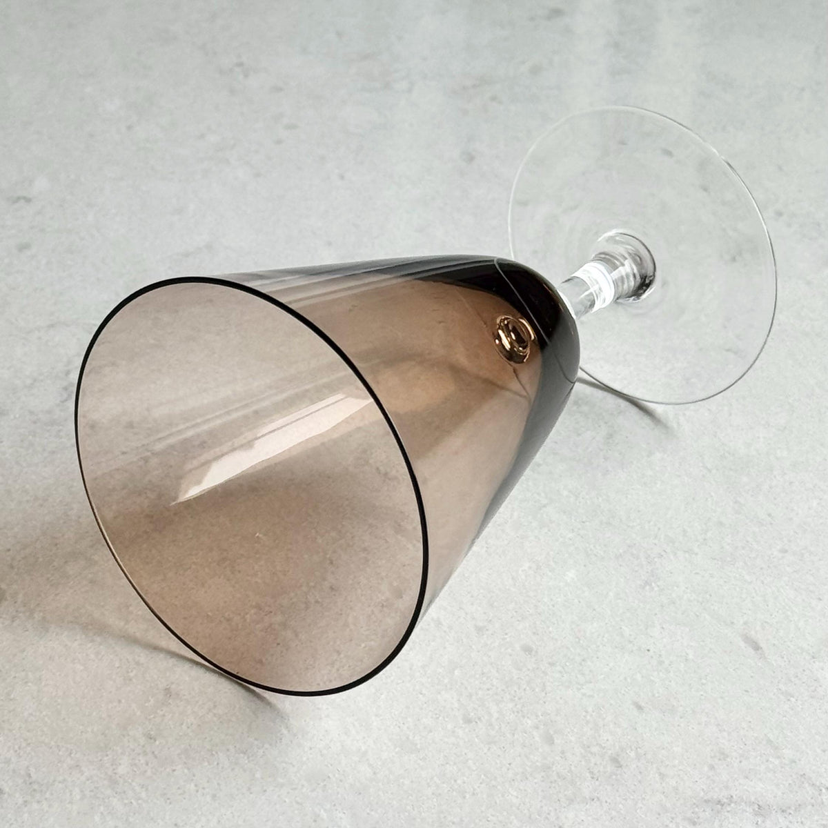 Vintage Theresienthal Brown Bowl Glasses - Set of 7