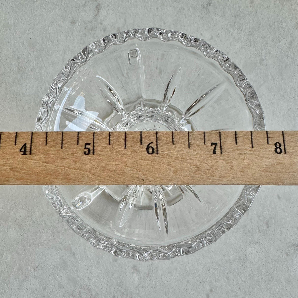 Vintage Gorham Crystal King Edward Fairy Light / Courting Lamp / Hurricane Candle Holder (circa 1982 - 1999) - Set of 2