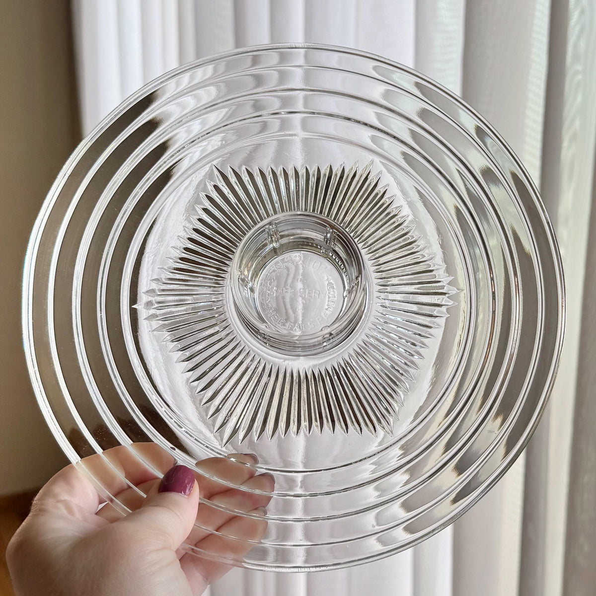 Vintage Louis A. Leppke Safe Save Plates with Tumblers (circa 1930s) - 4 sets, 8 pieces total