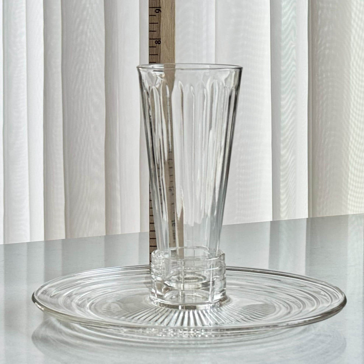 Vintage Louis A. Leppke Safe Save Plates with Tumblers (circa 1930s) - 4 sets, 8 pieces total