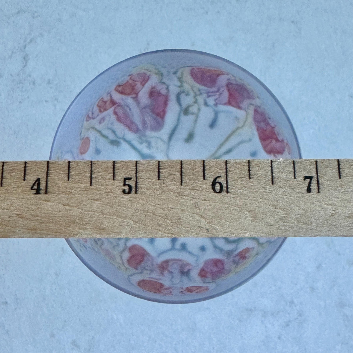 Vintage Satin Frosted Stacked Stem Hand Painted Glasses - Set of 4