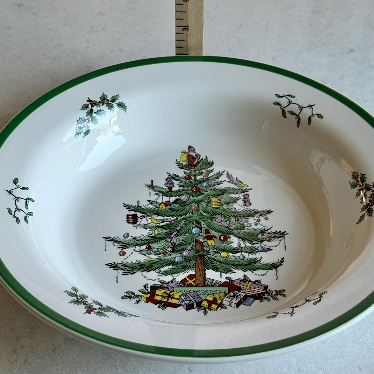 Vintage Spode Christmas Tree 12” Pasta / Serving Bowl