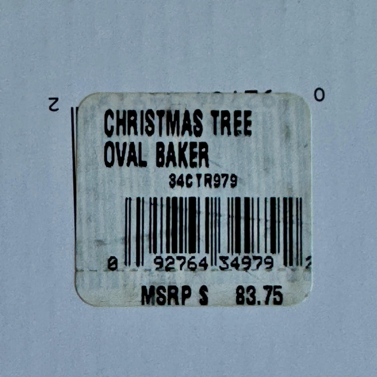 Vintage Spode Christmas Tree Oval Baker Dish