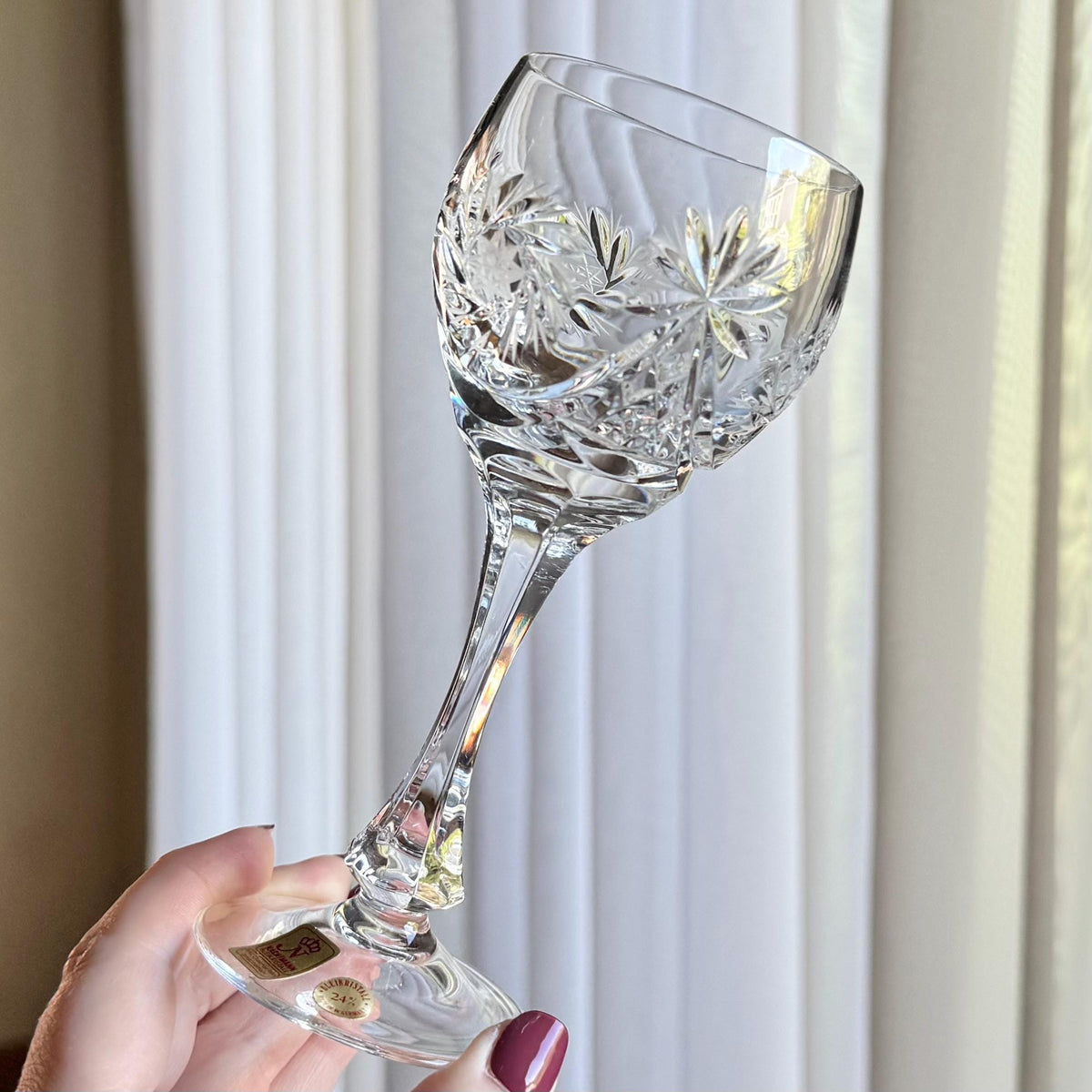 Vintage Nachtmann Schliff Schleuder Glasses - Set of 4