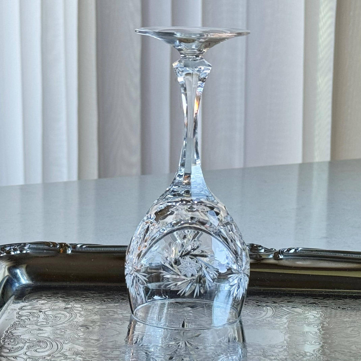 Vintage Nachtmann Schliff Schleuder Glasses - Set of 4