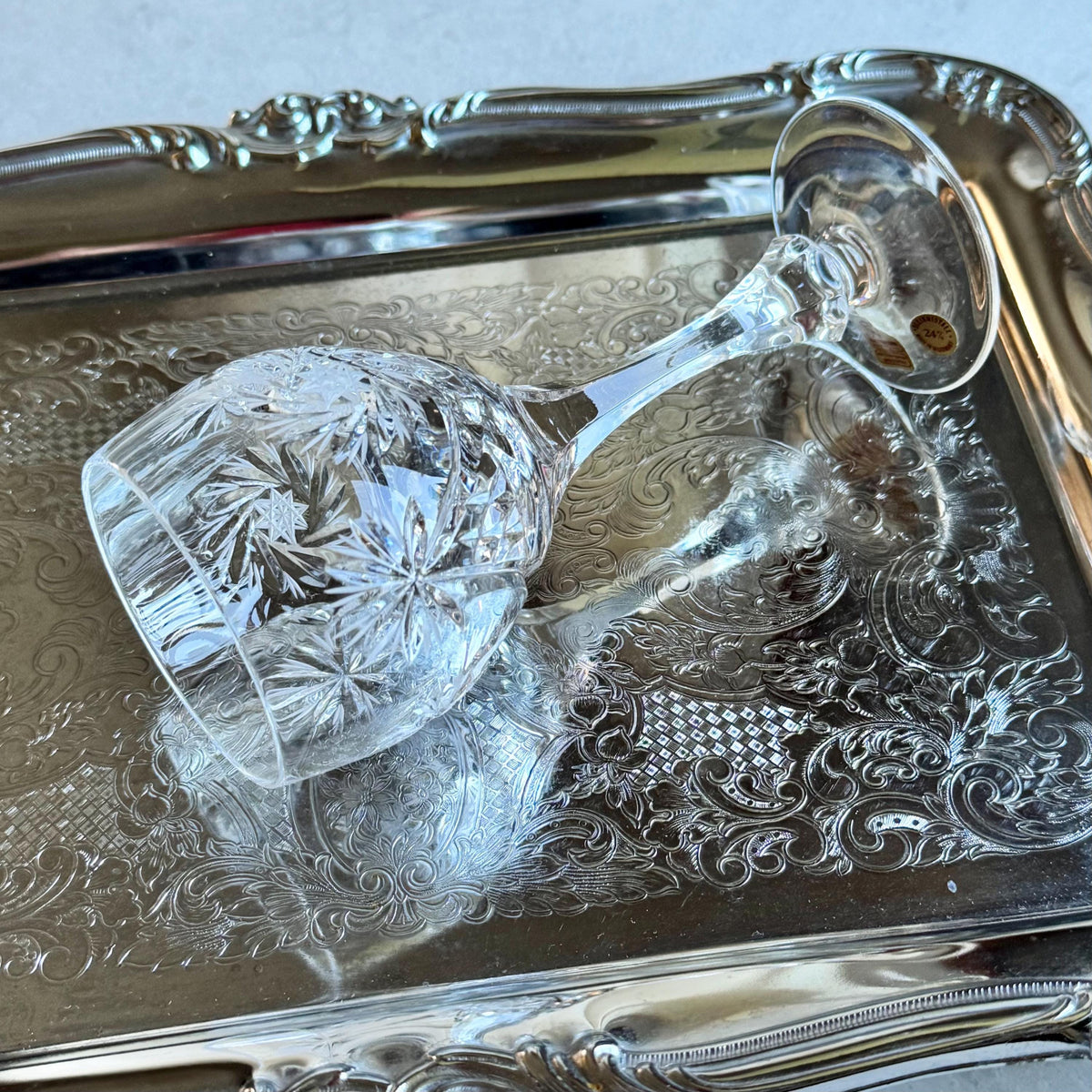Vintage Nachtmann Schliff Schleuder Glasses - Set of 4