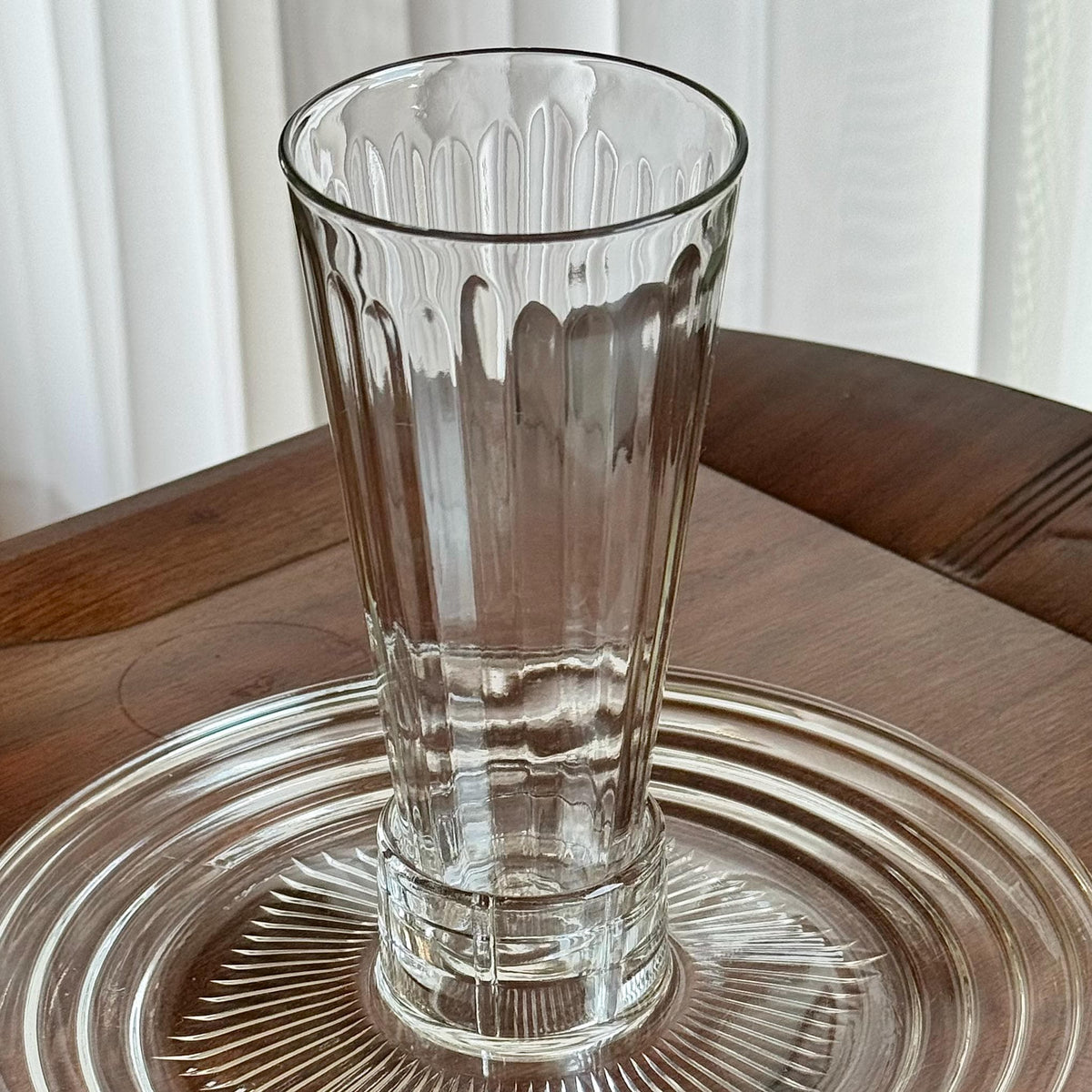 Vintage Louis A. Leppke Safe Save Plates with Tumblers (circa 1930s) - 4 sets, 8 pieces total