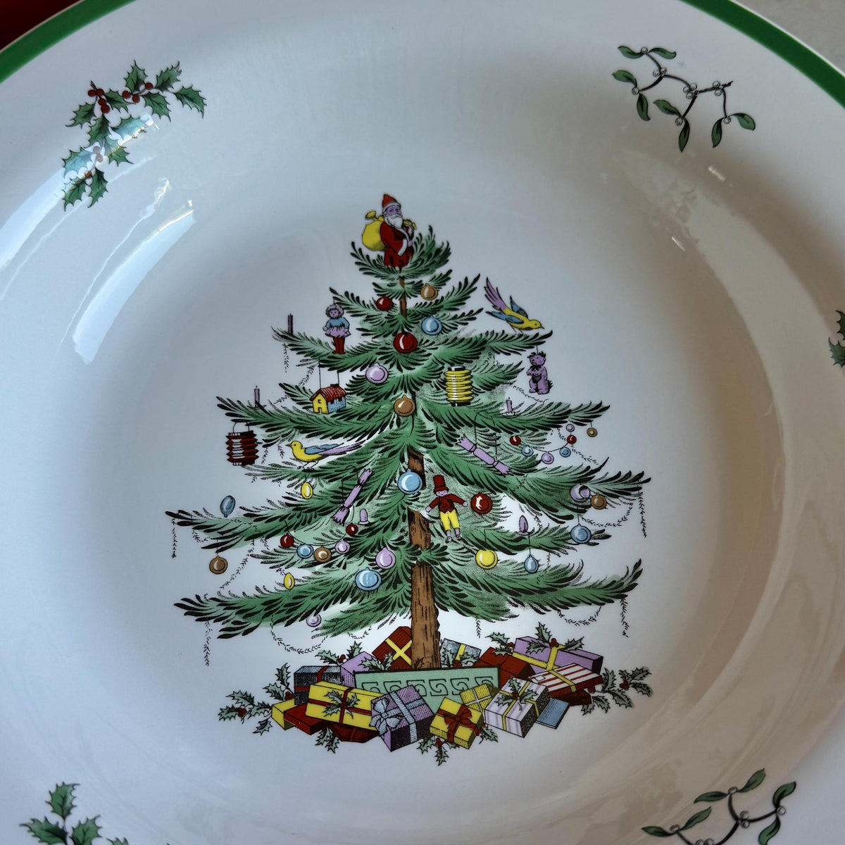 Vintage Spode Christmas Tree 12” Pasta / Serving Bowl
