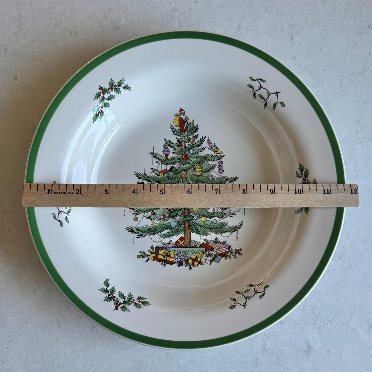 Vintage Spode Christmas Tree 12” Pasta / Serving Bowl