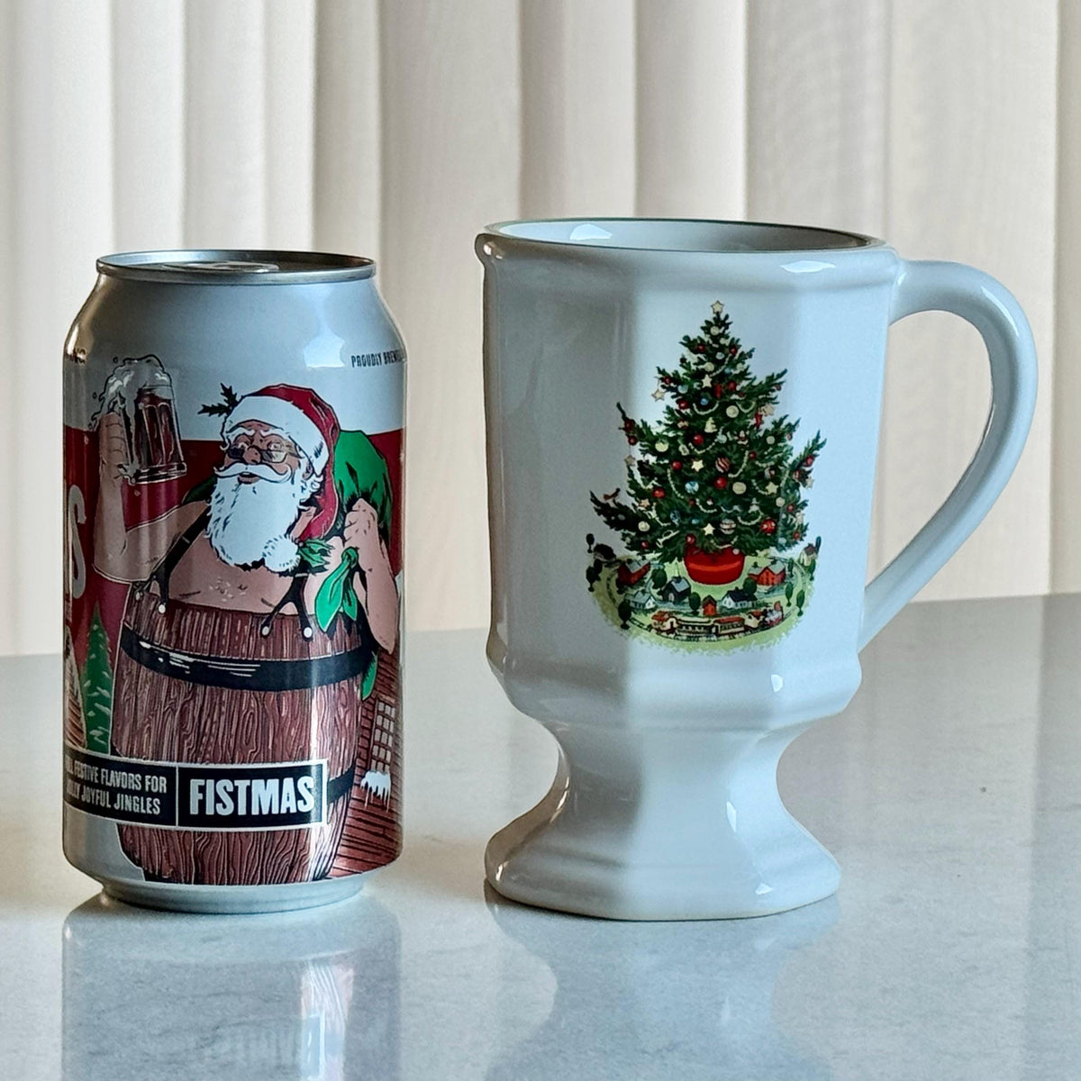 Vintage Pfaltzgraff Heritage Christmas Pedestal Cups