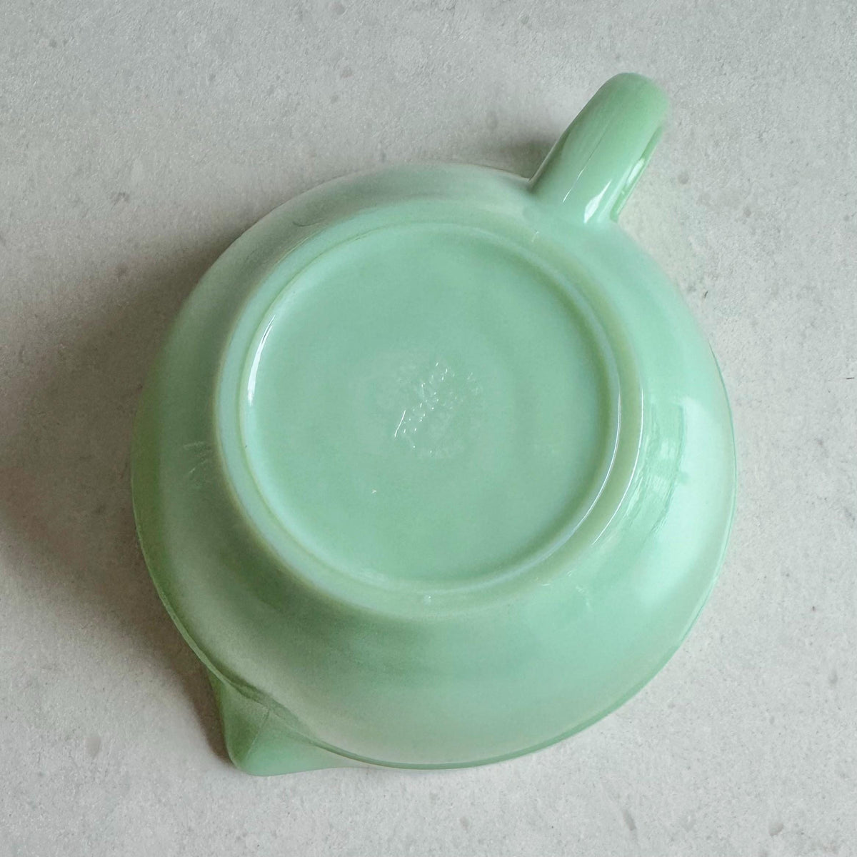 Vintage Anchor Hocking Fire King Jadite Batter Bowl with Handle
