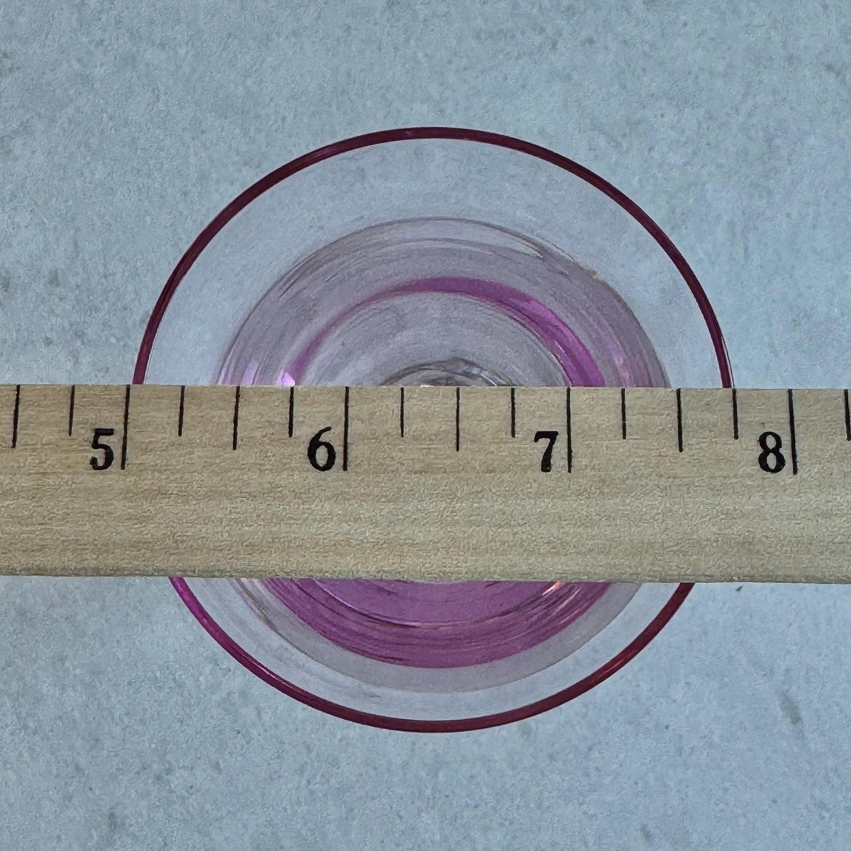 Vintage Tiffin Franciscan Wisteria Pink Glasses with Hexagonal Stem #17477 (circa 1950 - 1967) - Set of 5