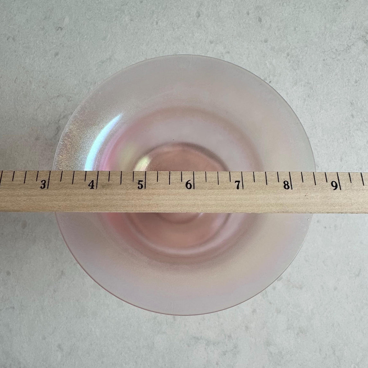 Vintage Fenton Pink Iridescent Glass Velva Rose 7 Piece Set