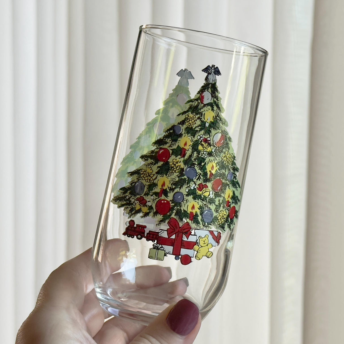 Vintage Pfaltzgraff Heritage Christmas Glasses - Set of 4 Tumblers