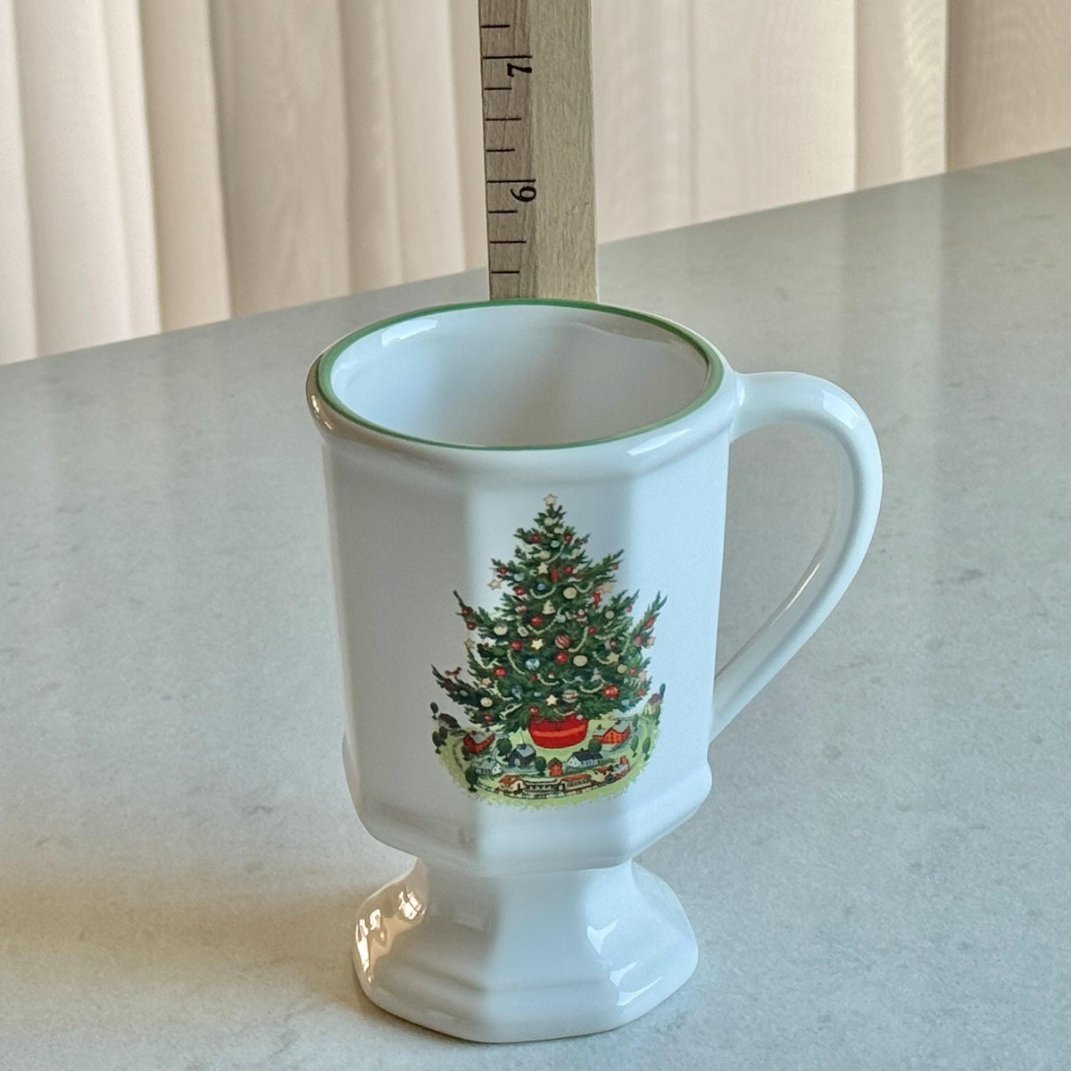 Vintage Pfaltzgraff Heritage Christmas Pedestal Cups