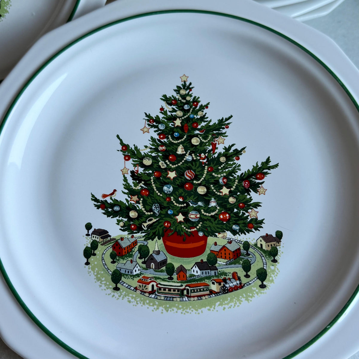 Vintage Pfaltzgraff Heritage Christmas Dinner Plates - Set of 12