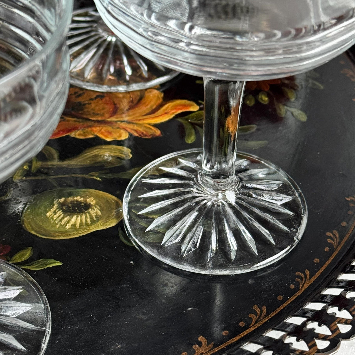 Vintage Anchor Hocking Circle Glasses / Sherbet Dishes (circa 1930 - 1935) - Set of 7