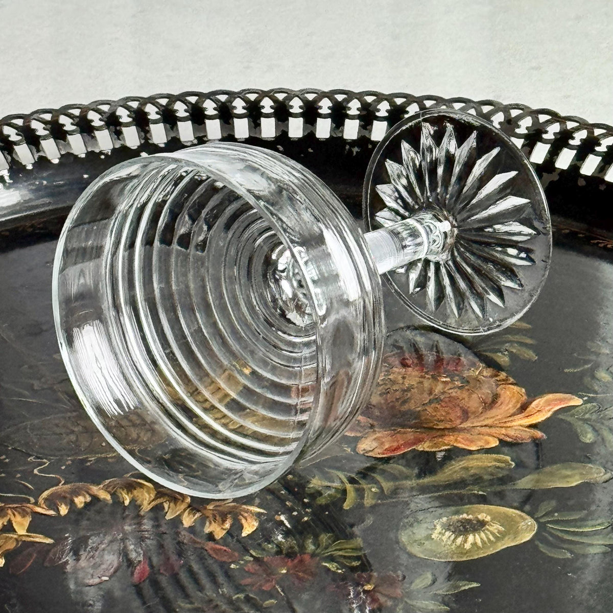 Vintage Anchor Hocking Circle Glasses / Sherbet Dishes (circa 1930 - 1935) - Set of 7