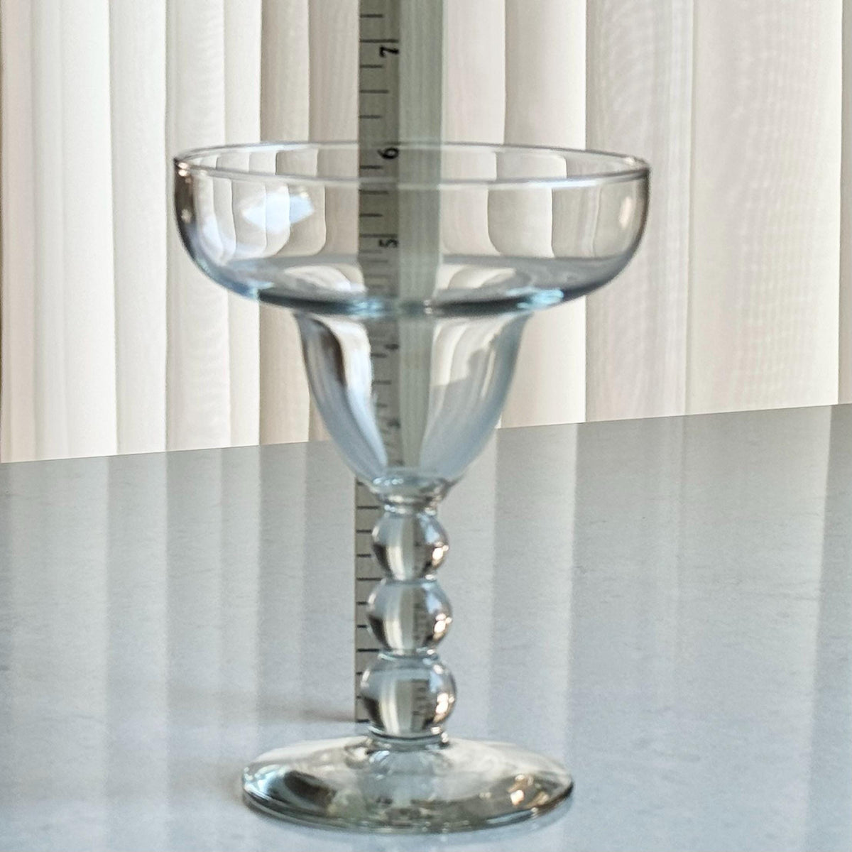Vintage Libbey Metropolis Bubble Stem Margarita Glasses - Set of 8