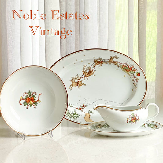 Vintage Fitz and Floyd St. Nicholas Serving Pieces (circa 1980 - 1996)