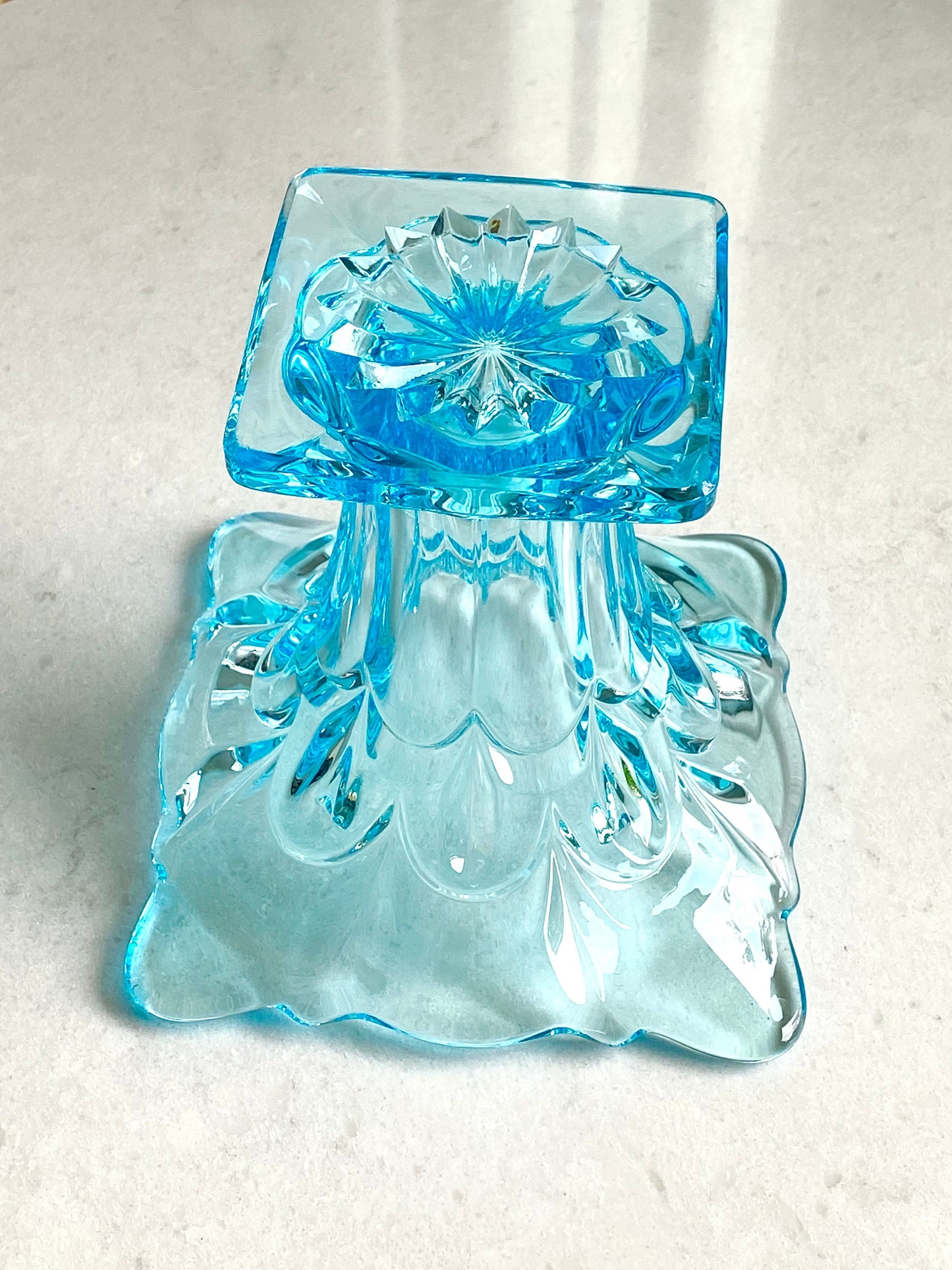 Vintage Bagley Salisbury Aqua Blue Vase