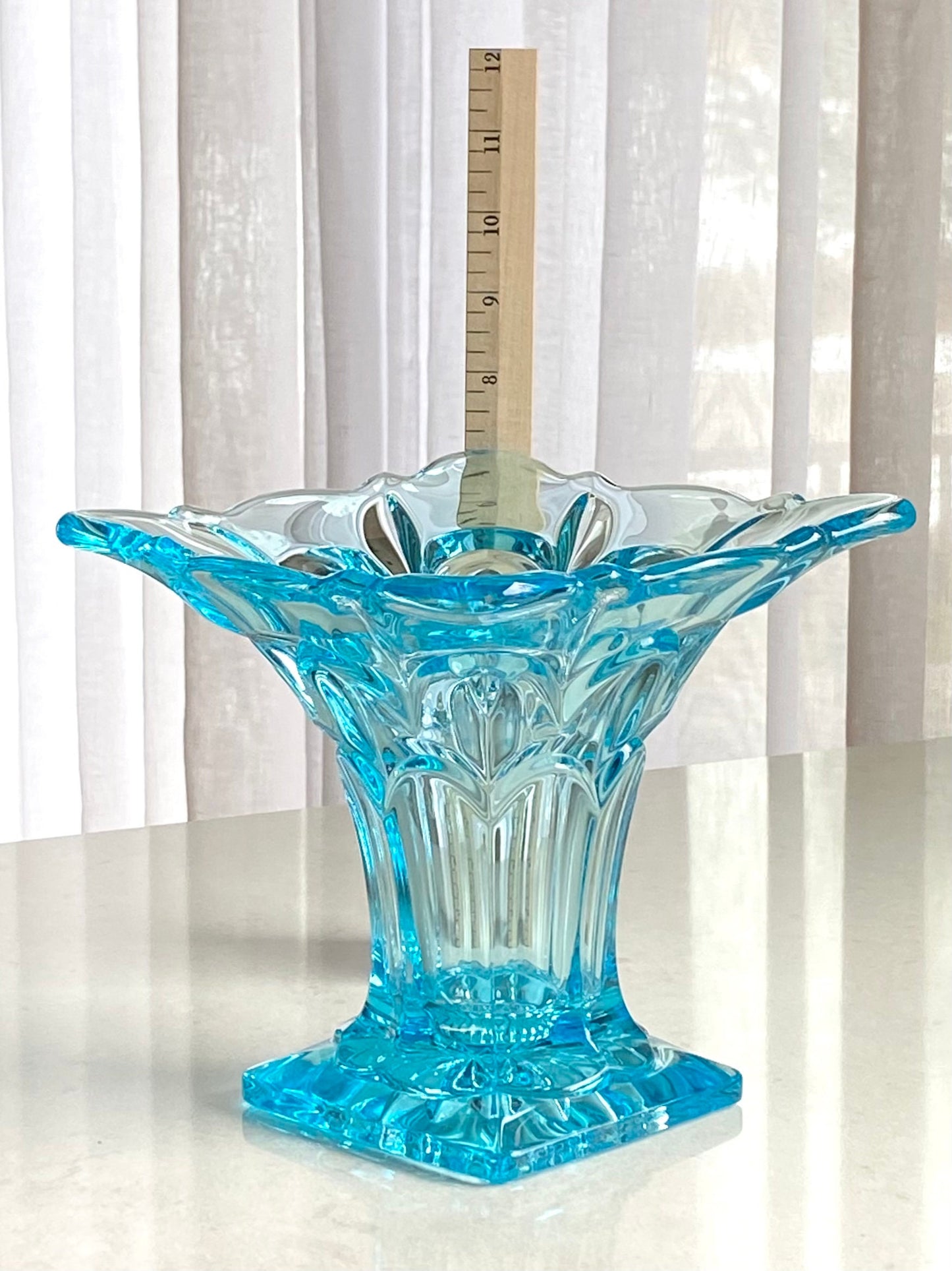 Vintage Bagley Salisbury Aqua Blue Vase