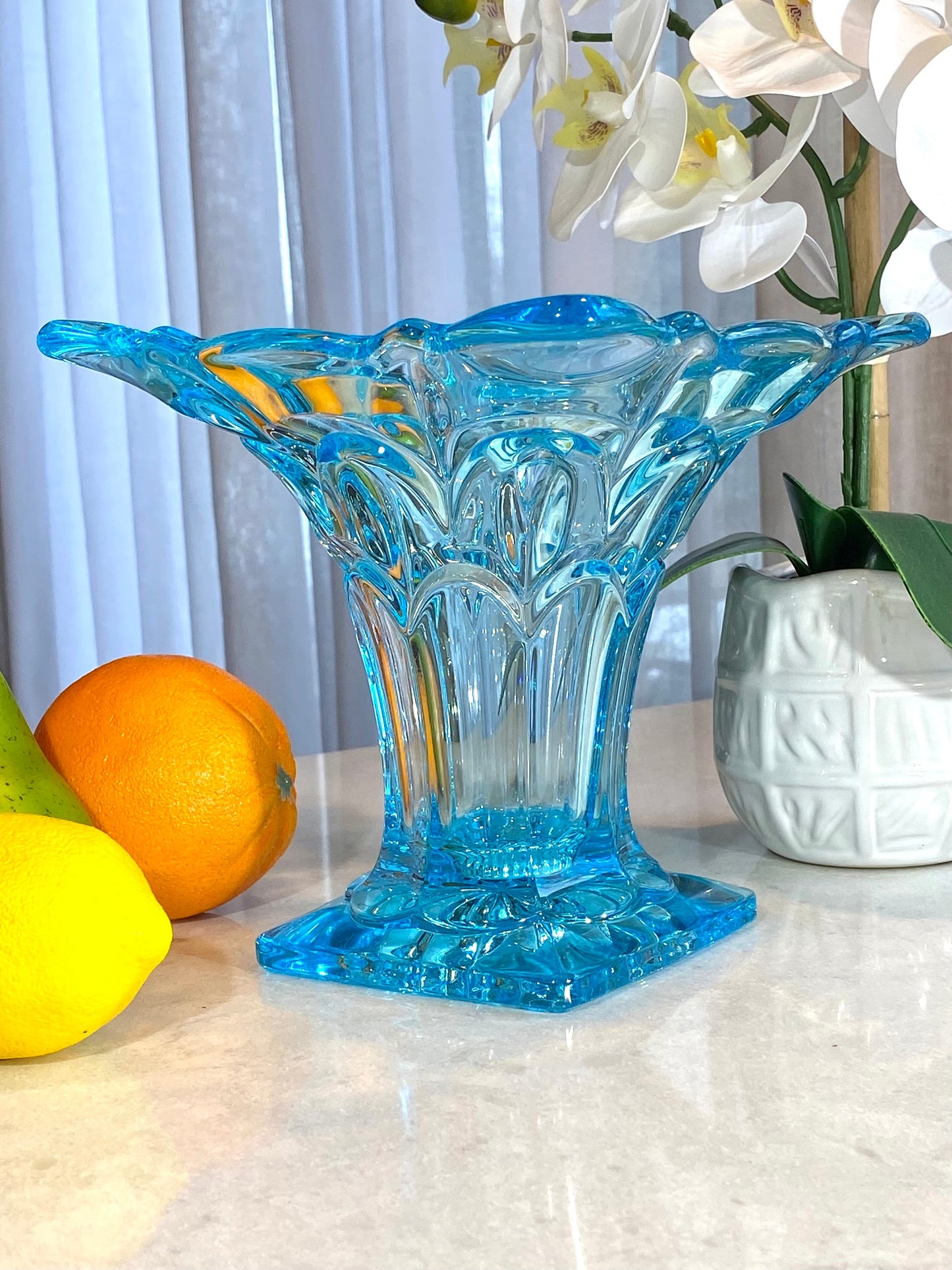 Vintage Bagley Salisbury Aqua Blue Vase