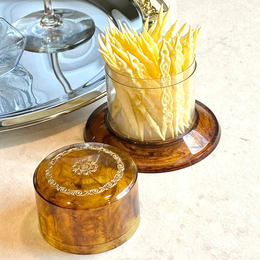 Vintage Cocktail/Appetizer Picks with Holder