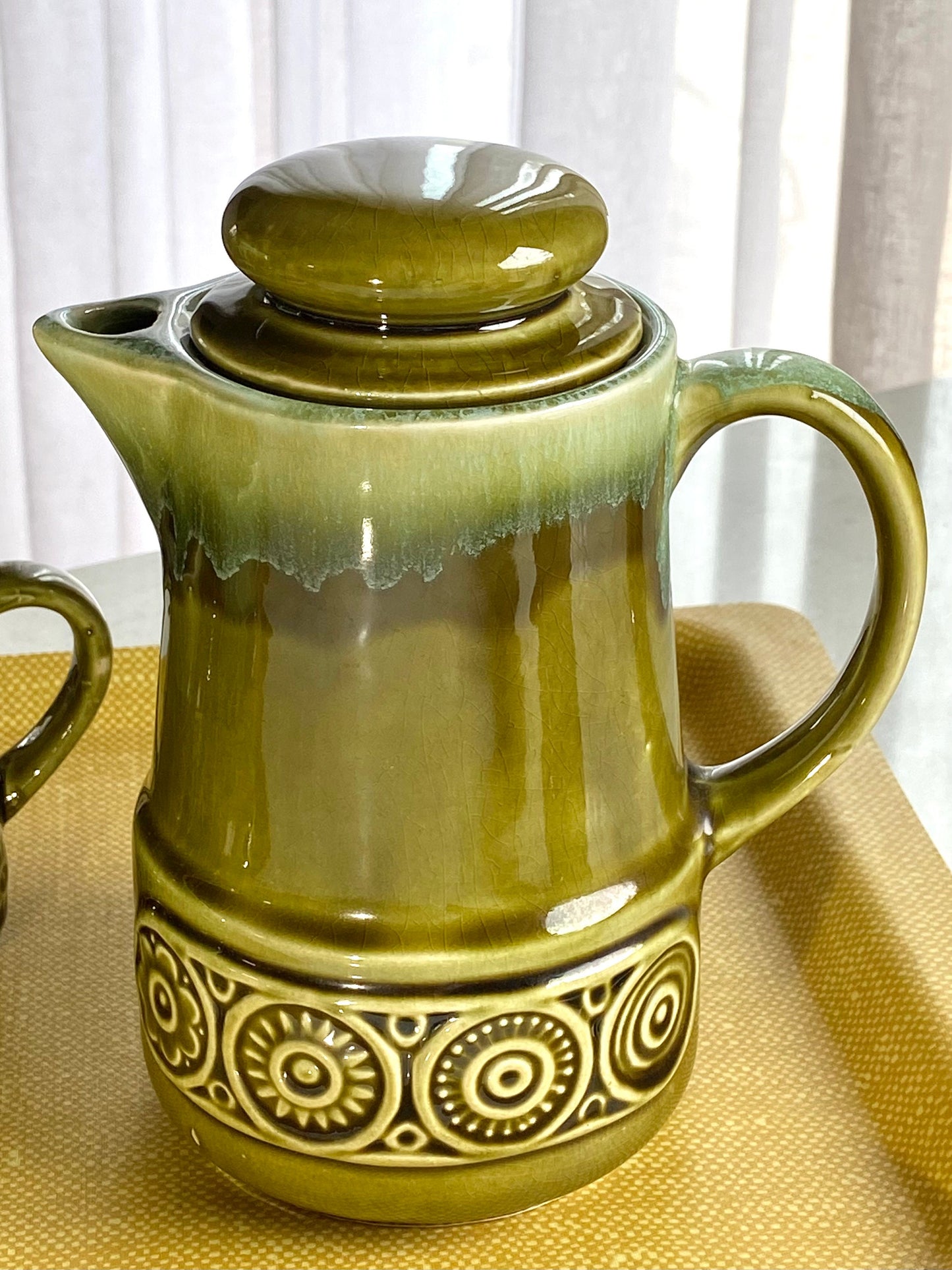 Vintage Drip Glaze Coffee / Tea Set