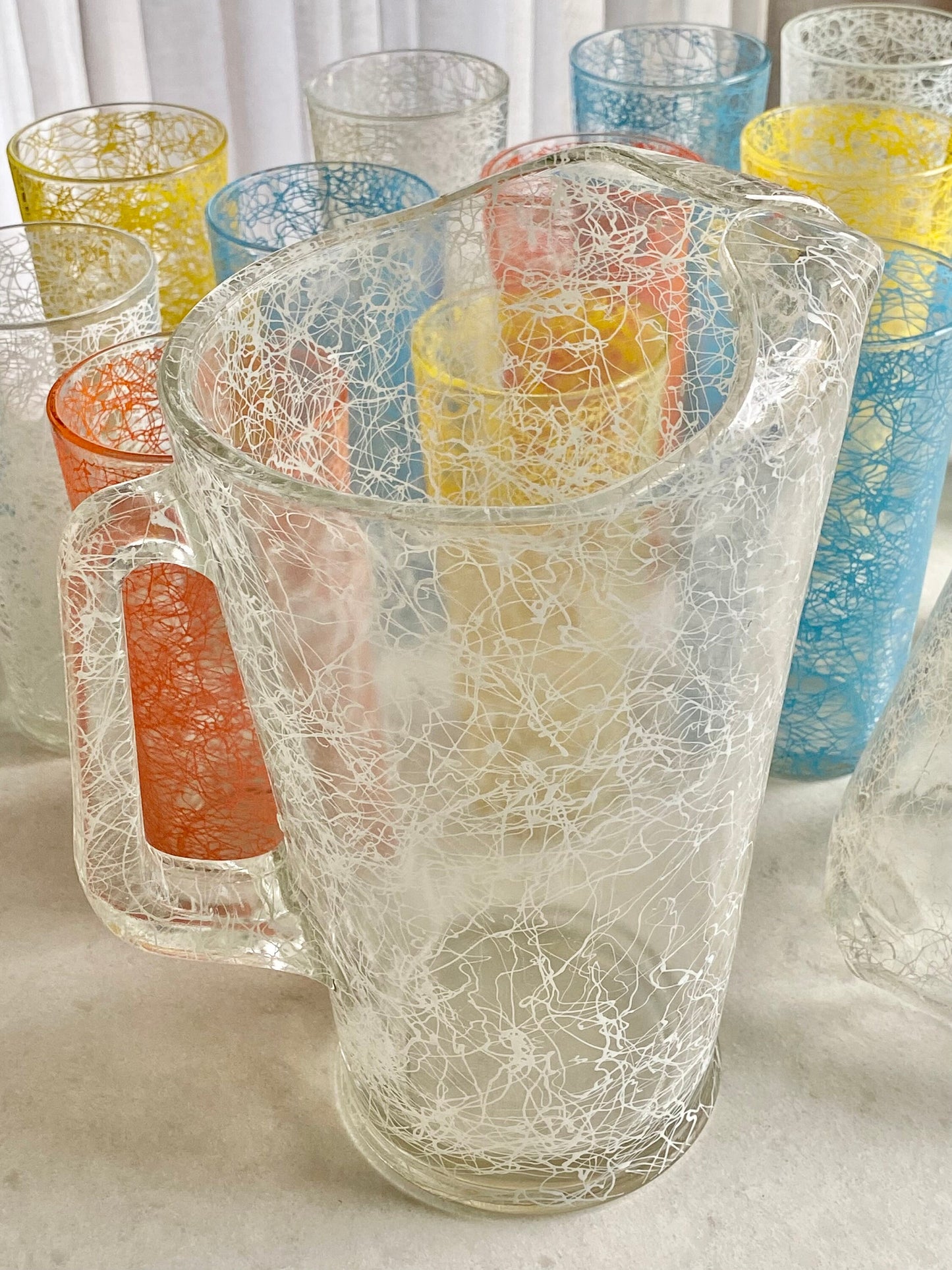 Vintage Spaghetti String Drizzle MCM Pitcher - 3 available