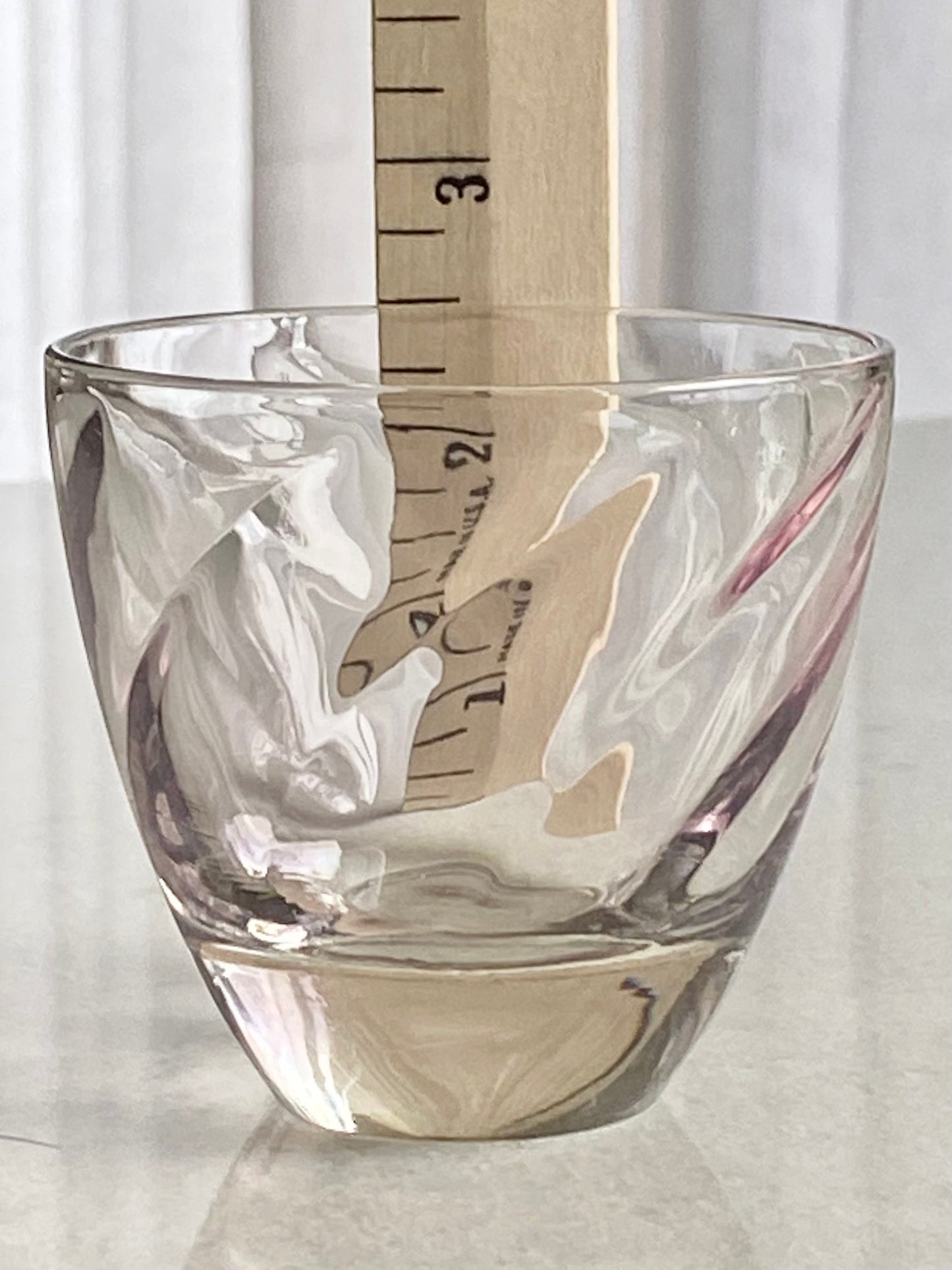 Vintage Indiana Glass Swirl Optic Tumblers - Set of 10