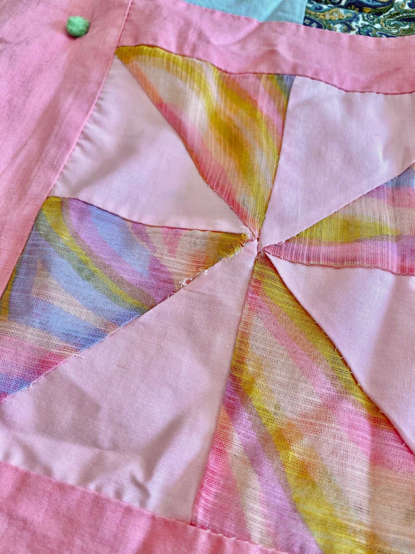 Vintage Pinwheel Quilt - Approx. 60 in. X 72 in.