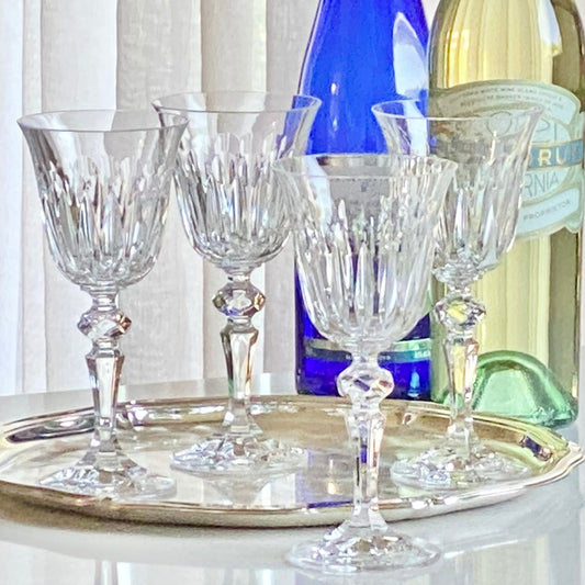 Vintage Bohemia Crystalex Glasses - Set of 4