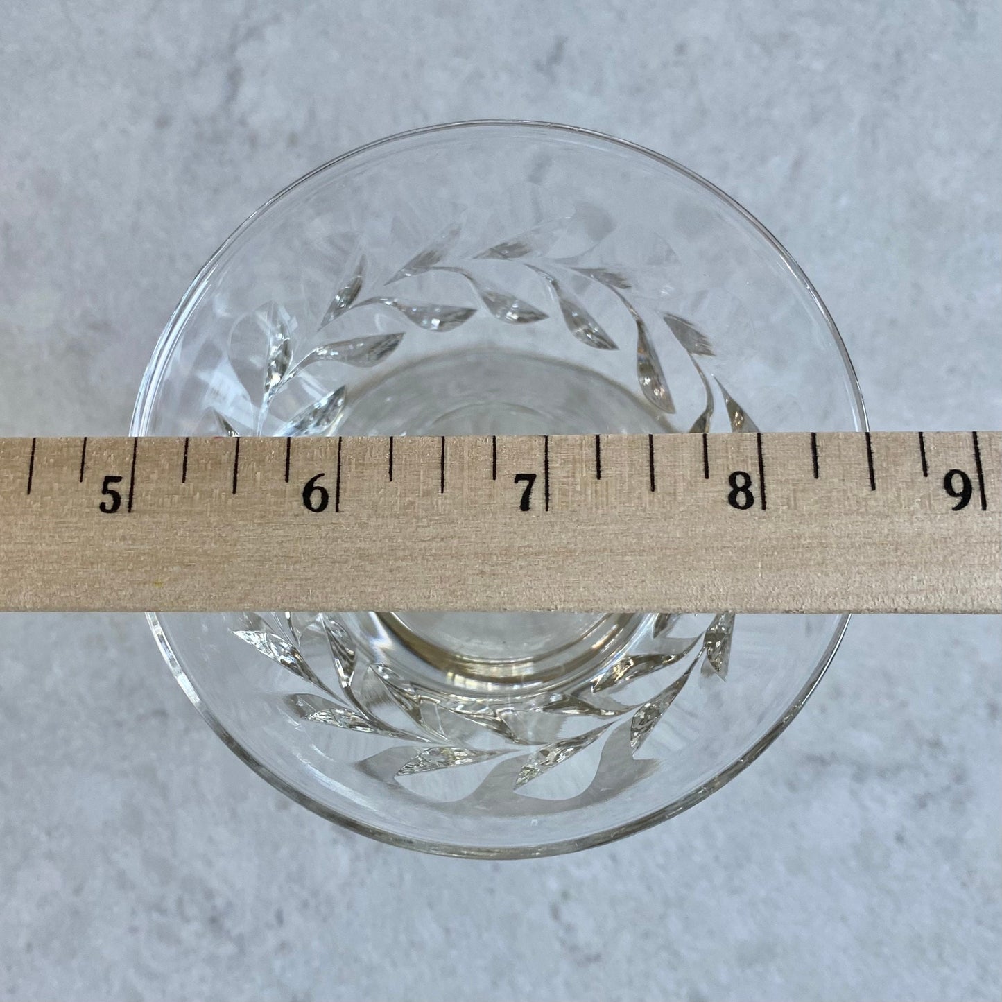 Vintage Rock Sharpe Empire Wreath Glasses - Set of 6