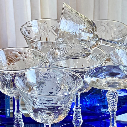 Vintage Rock Sharpe Dartelle Glasses - Set of 10 (Set #10D)