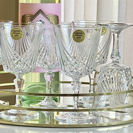 Vintage Cristal d'Arques-Durand Combourg Glasses - Set of 6