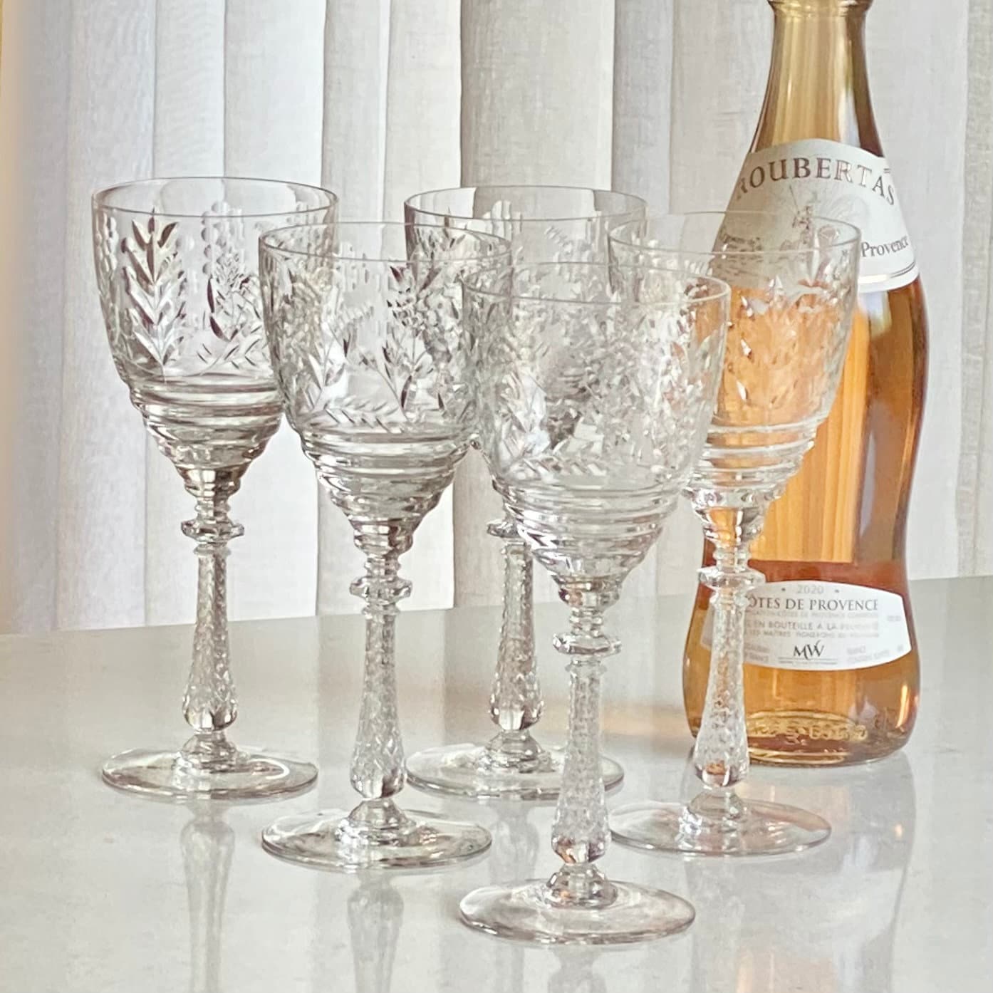 Vintage Rock Sharpe Arvida Glasses - Set of 5